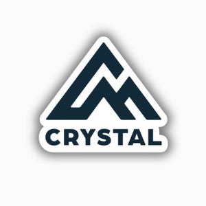 Crystal Mountain Ski Resort Vinyl Printed Sticker - peel and stick