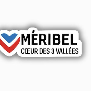Meribel - Méribel Skiort Vinyl Aufkleber - Schälen und Aufkleben