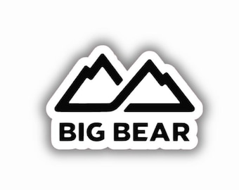Big Bear Ski Resort Vinyl Printed Sticker - peel and stick
