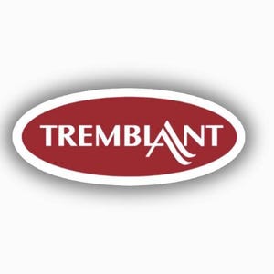 Pegatina de vinilo impresa de la estación de esquí de Tremblant: despega y pega