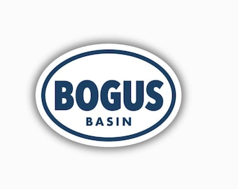 Bogus Basin Ski Resort Vinyl Printed Sticker - peel and stick