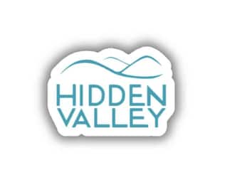 Hidden Valley Ski Resort Vinyl Aufkleber - Schälen und aufkleben