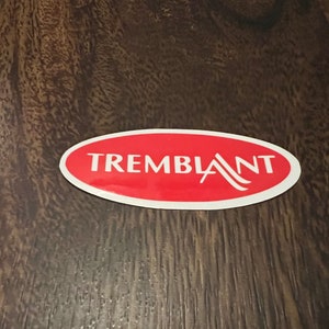Adesivo de vinil impresso Tremblant Ski Resort - descasque e cole
