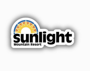 Vinilo adhesivo impreso de la estación de esquí Sunlight - fácil de despegar y pegar