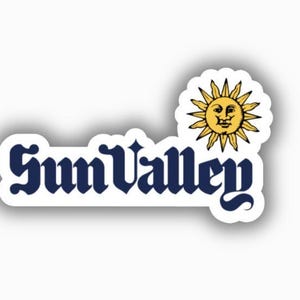 Vinylbedrukte sticker Sun Valley Ski Resort - afpellen en plakken