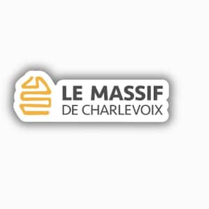 Autocollant imprimé en vinyle pour station de ski Le Massif de Charlevoix - peel and stick