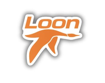 Loon Ski Resort vinylbedrukte sticker - afpellen en plakken