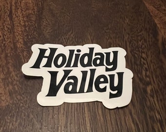 Holiday Valley Ski Resort Vinyl Printed Sticker - peel and stick