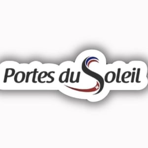 Portes du Soleil Ski Resorts Vinilo Impreso Pegatina - pelar y pegar Avoriaz Morzine Les Gets Chatel Champery Morgins
