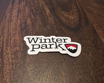 Winter Park Ski Resort Vinyl Printed Sticker - peel and stick