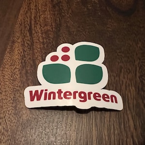 Wintergreen Ski Resort Vinyl Printed Sticker peel and stick image 1