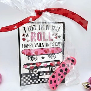 PRINTABLE Skateboard Valentine Favor Card Skate Boarding Valentine ...