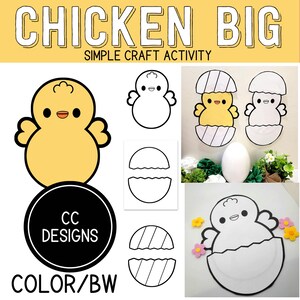 Spring Chick Classroom Craft Homeschool Craft for School Decor