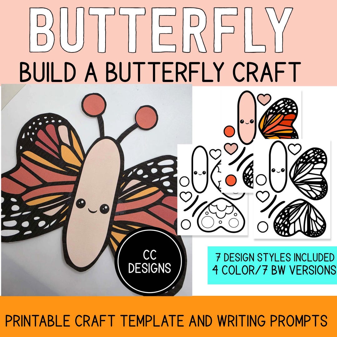 Build a Butterfly Printable | Butterfly Template | Kindergarten ...