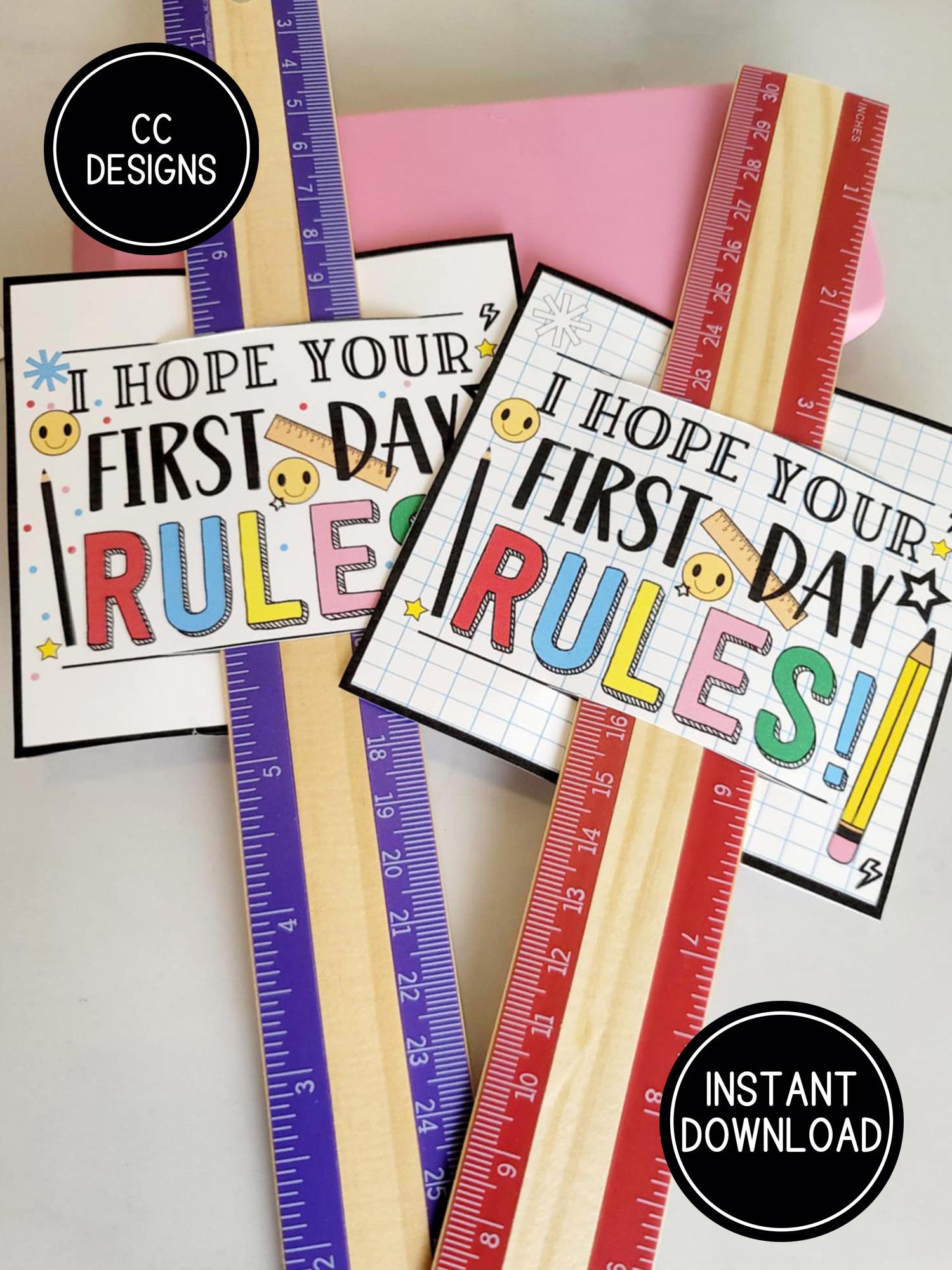 Welcom Ruler Back to School Ruler Printable Tags Tags for Rulers Welcome Back ...