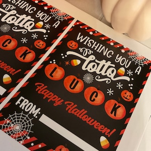 DO DRUKU Loteria na Halloween Cukierek albo psikus dla dorosłych Słodycze dla rodziców Współpracownicy lub dorośli Słodycze na Halloween działają na korzyść