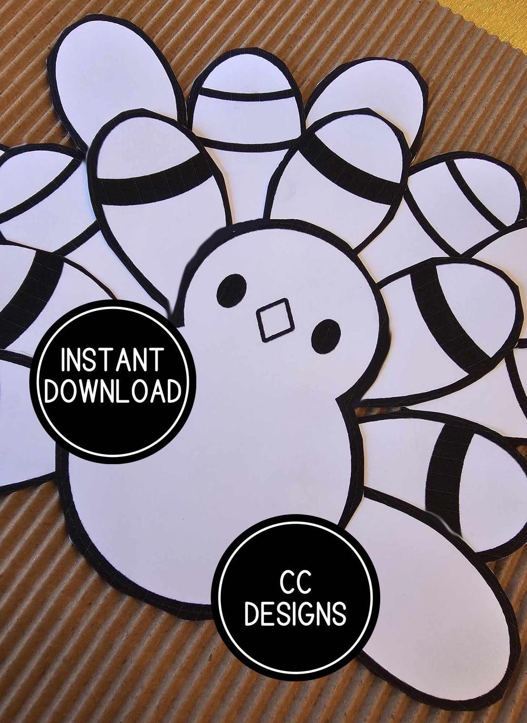 Turkey Printable Craft Printable Turkey Template Coloring Craft Paper ...