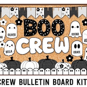 Halloween Ghost Bulletin Board Kit: Spooky Classroom Decor (Digital Download)