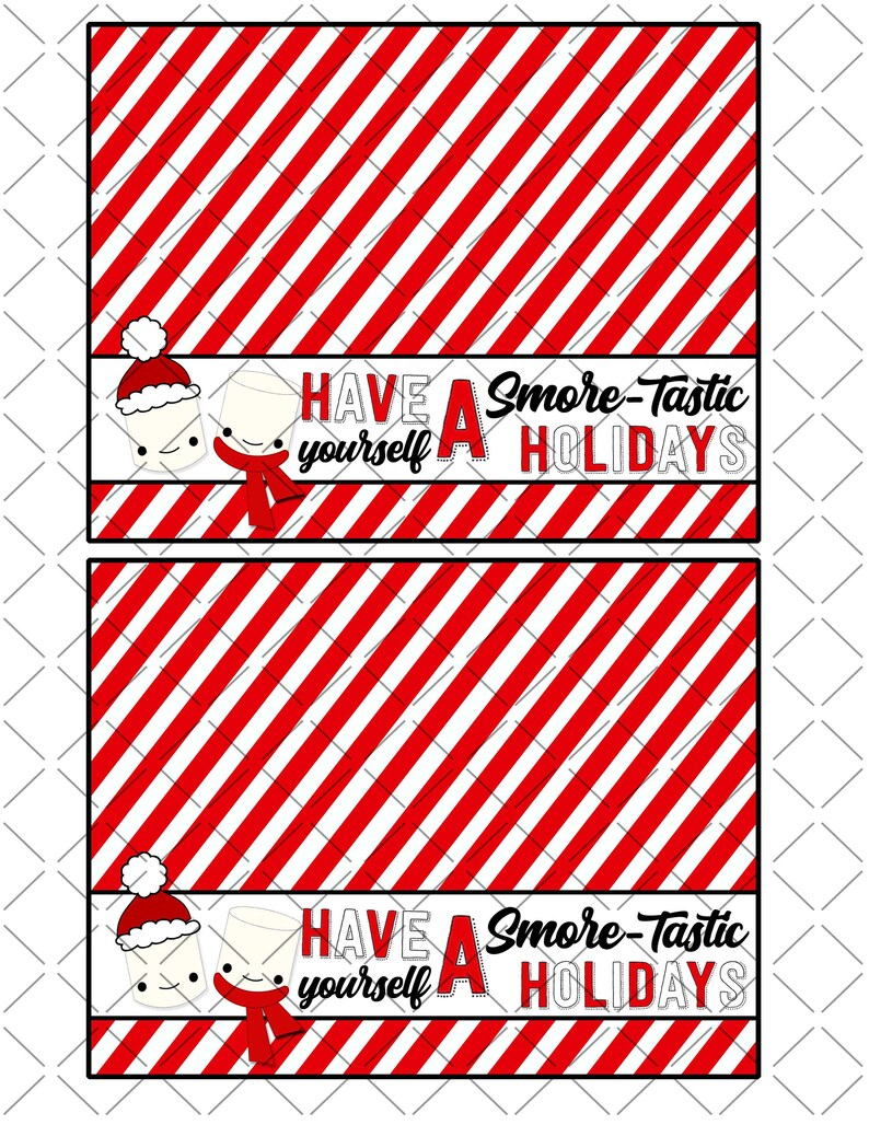 PRINTABLE Smore Tastic Bag Toppers Ziploc Bag Topper Treat Etsy