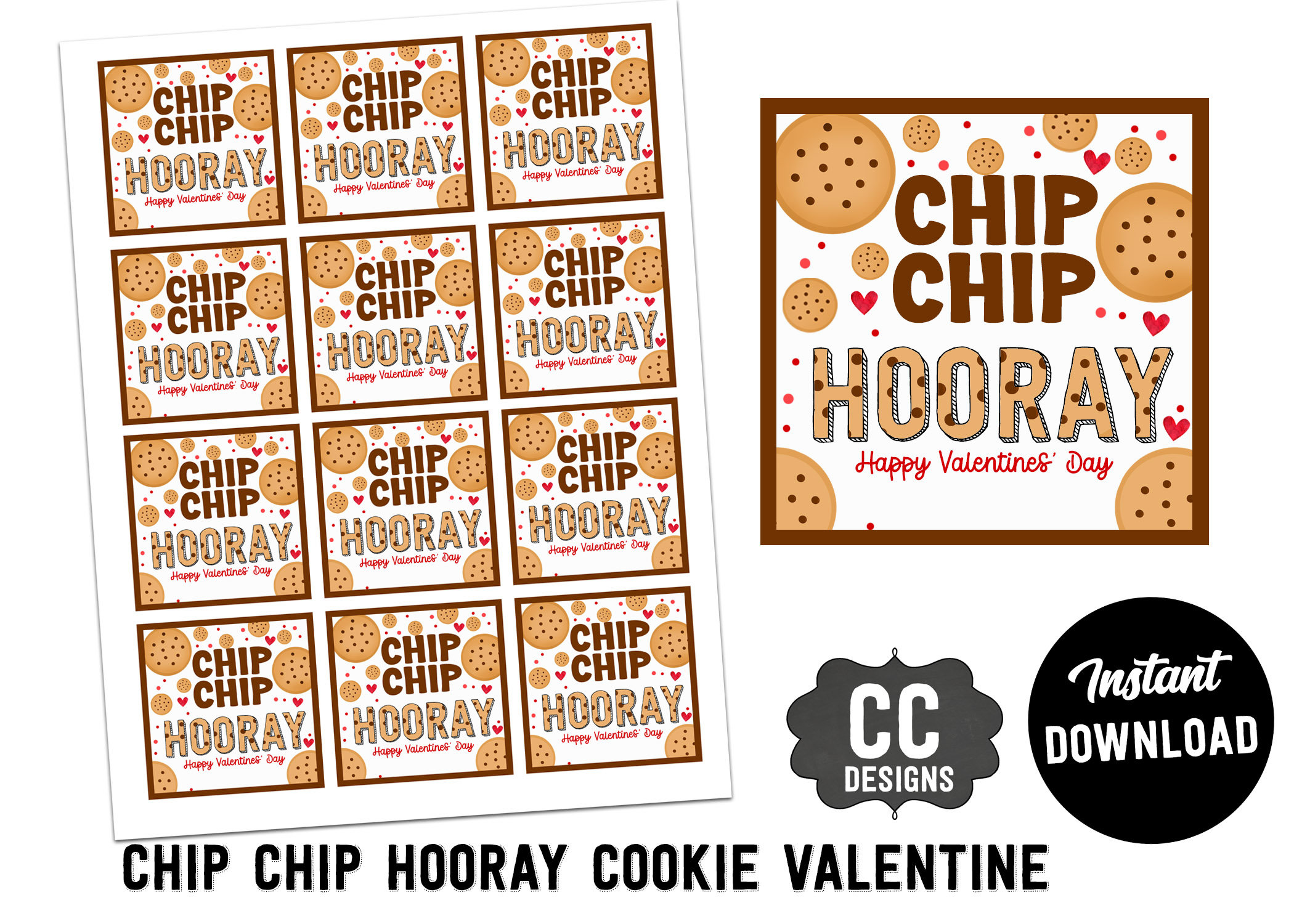 PRINTABLE Valentine Chip Chip Hooray - Il Fullxfull.4560595268 Lfvr