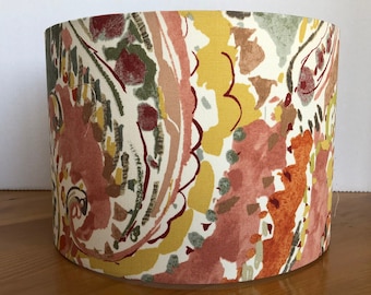 Summer Paisley Fabric Lampshade