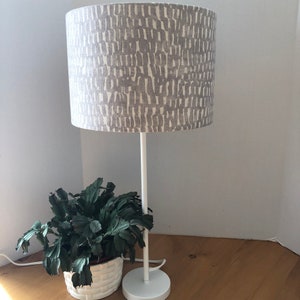 Avareno, Silver Fabric Lampshade image 2