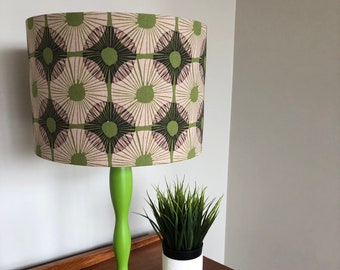 70's Vibe Green Lamp - ONE OF A KIND