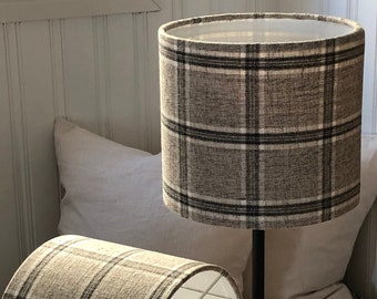 Nantucket Plaid Fabric Lampshade