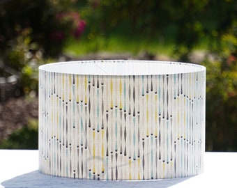 Trickled Paint Fabric Lampshade