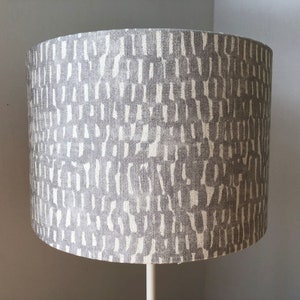 Avareno, Silver Fabric Lampshade image 1