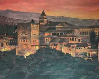 Alhambra I - Original Oil on Canvas