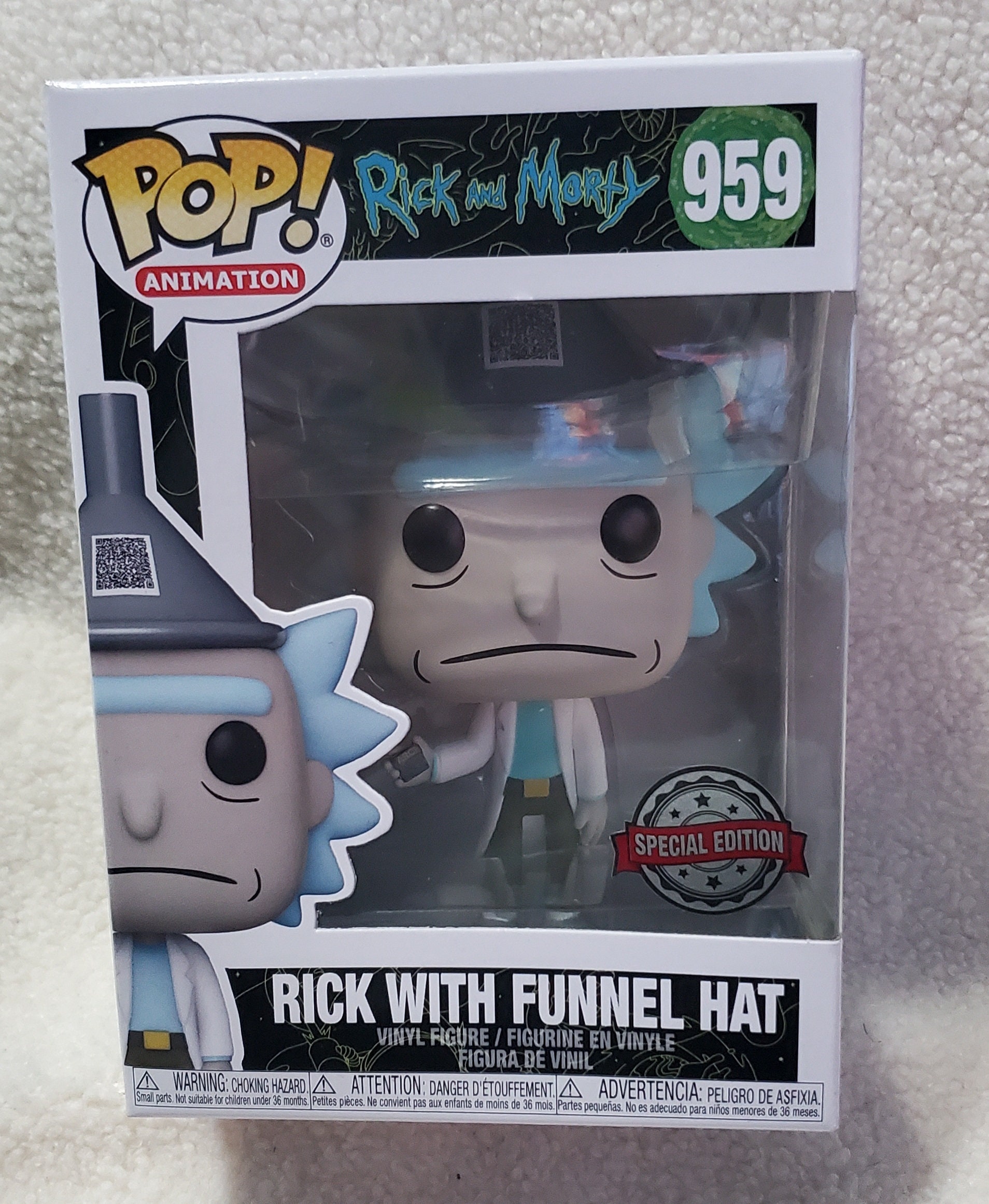 rick with funnel hat funko