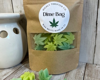 Dime Bag Wax Melts Wax For Warmers 420 Stuff Stoner Wax Melts Cannabis Shaped Wax Melts Stoner Room Décor Cannabis Décor