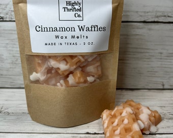 Cinnamon Waffle Wax Melts, Food Shaped Wax for Warmers
