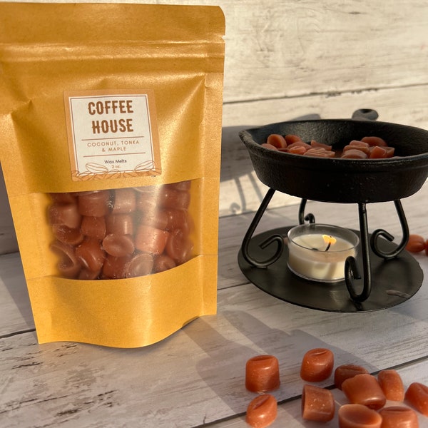 Coffee Lover Wax Melts Strong Coffee House Scented Kitchen Décor Coffee Vibes Fueled by Caffeine