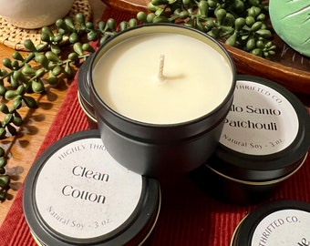 Cute Candle Small Soy Candle Quick Gift Idea Office Candle 3oz. Hand Poured Soy Candle Ready To Ship