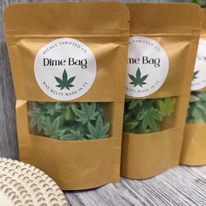 Cannabis Leaf Wax Melts, 420 Stoner Room Decor