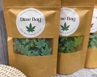 Cannabis Leaf Wax Melts, 420 Stoner Room Decor