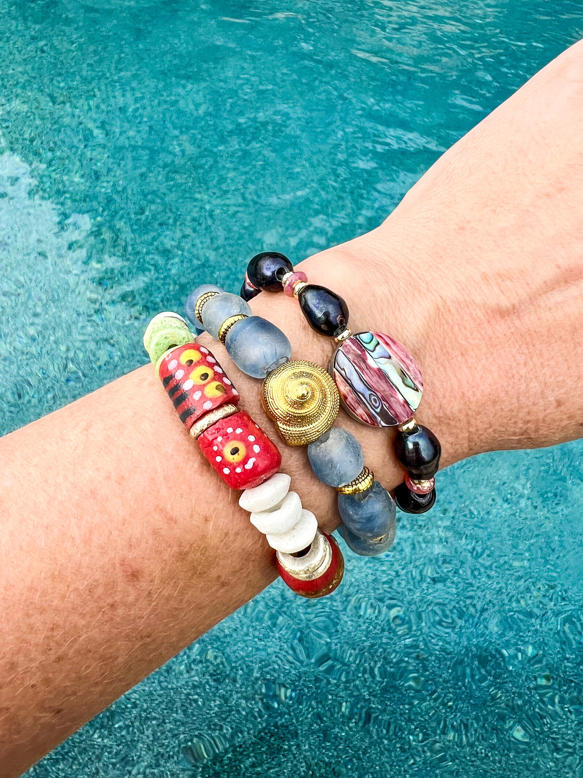 Beaded Bracelets Chunky Bracelets Unique Jewelry Boho Etsy