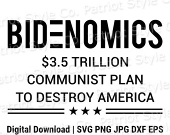 Anti-Bidenomics Graphic, Patriotic Design (Digital Download)