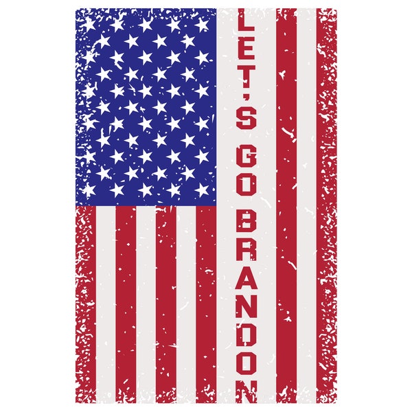 Let's Go Brandon svg cut files dxf png pdf vector design for t-shirts mugs hats digital download America trump usa freedom patriot funny