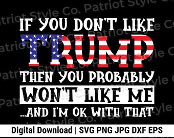 Pro-Trump SVG, Vatertags-Design für T-shirts, Tassen (Digitaler Download)