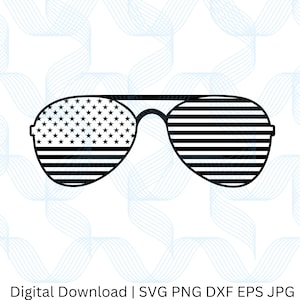 USA Sunglasses svg, png, jpg, eps, dxf Patriot Digital Download Graphic for T-Shirts, Mugs, Stickers, and More