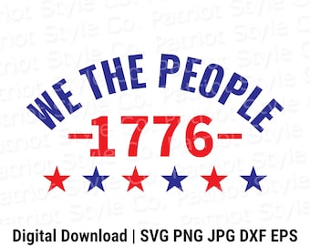 Noi il popolo 1776 Design patriottico (download digitale)