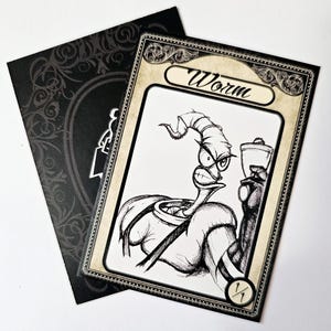 5 Worm 1/1 Tokens for Magic the Gathering