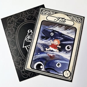5 Fish 1/1 Tokens for Magic the Gathering