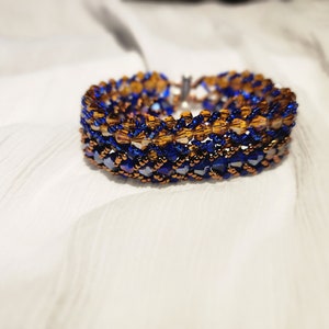Idde de Ochosi Pulsera Yoruban Santeria IFA Guerroes guerro Hecho a mano único Uno de un tipo Ilde