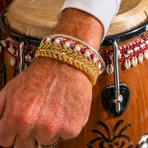 Shangó & Ochún Iddé Bracelet – Handmade Orisha Protection Bracelet Yoruba IFA Santeria Both Parents
