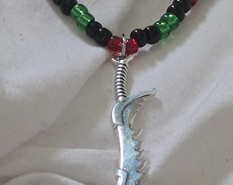 Collana di perline Ogun Alagüede Eleke Autentici gioielli Orisha per Santería e Ifá