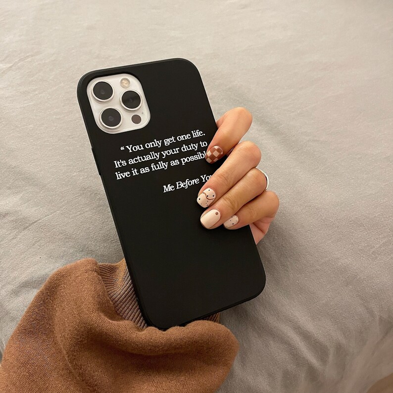 Slogan Quote Aesthetic Graphic Black color iPhone Case for iPhone 11 iPhone 11 pro iPhone 11pro Max iPhone 12, iPhone 12pro/ 12pro Max image 3